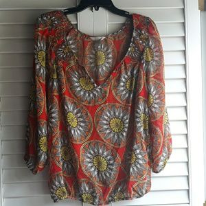 Banana Republic sheer blouse